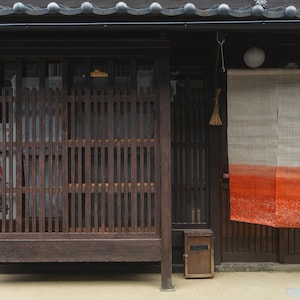 Japanese Noren Door Curtain “Wave&quot;– 100% Premium line noren | Wall Hanging 85×150cm Made in Kyoto