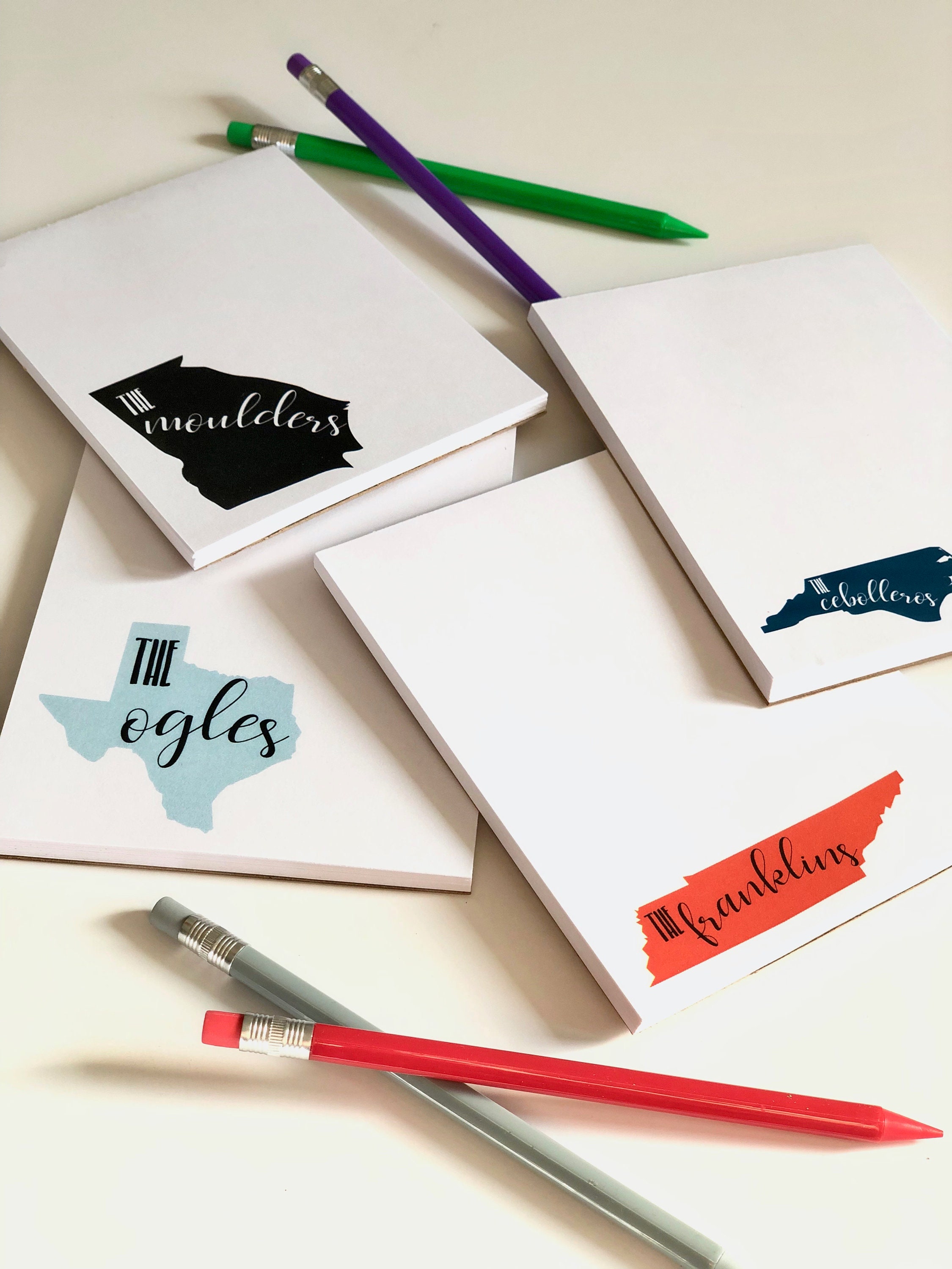 State Personalized Notepads