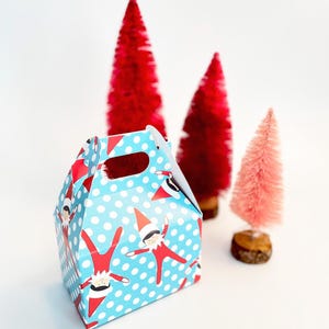Elf Gift Box - Christmas Favor Paper - Holiday Gift Wrapping - Fun Present For Kids