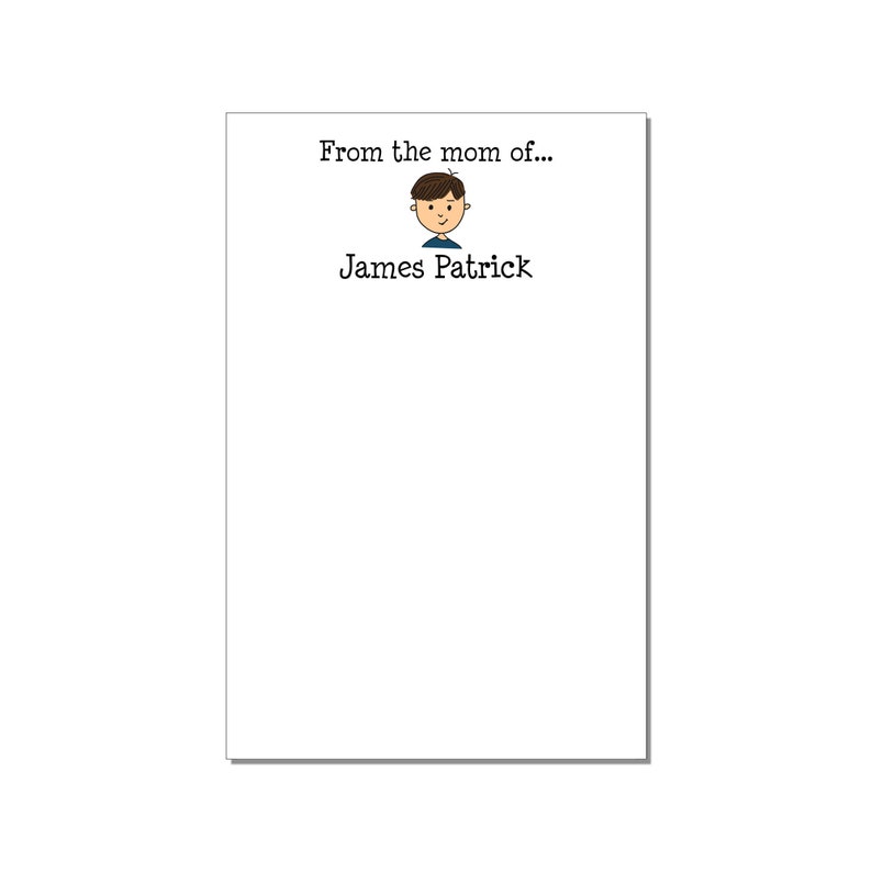 From the Mom Of... Large Notepad Personalized Notepads for Etsy