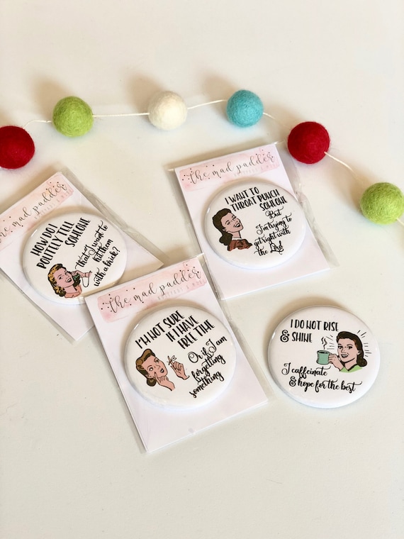 Witty Women Wishing You Happiness Greeting Cards Set Funny Coworker Gift Card For Friends Retro Housewife Humor Vintage Charm