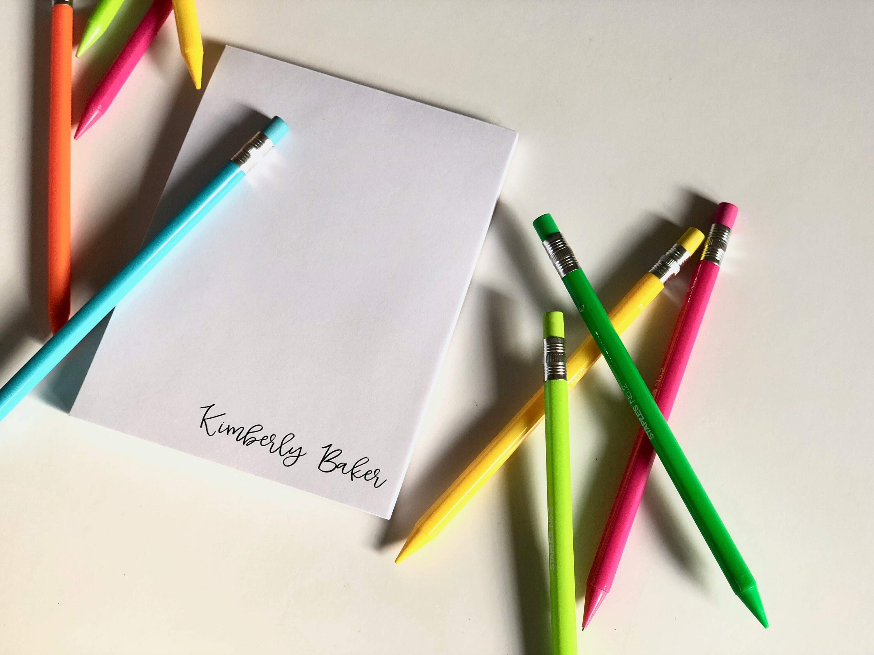 Beautiful Personalized Notepad Set