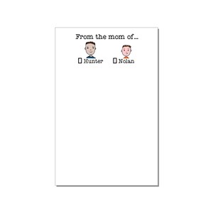 From The Mom Of... Large Notepads Set Personalized Notepads For Mom Mothers Day Gift For Grandmothers Great For School Notes image 2