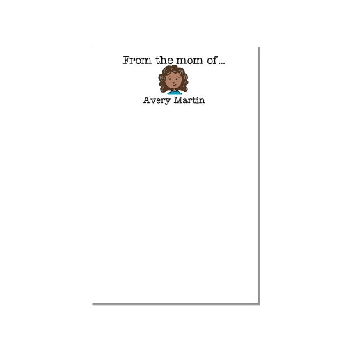 From the Mom Of... Notepad Notes to School Personalized Etsy