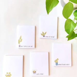 Botany Plants Lately? Notepads - House Plant Humor - Gift For Crazy Plant Friends - Funny Gardener Gift - Individually Packaged Notepads