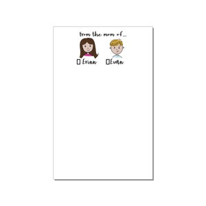 From The Mom Of... Large Notepads Set Personalized Notepads For Mom Mothers Day Gift For Grandmothers Great For School Notes image 1