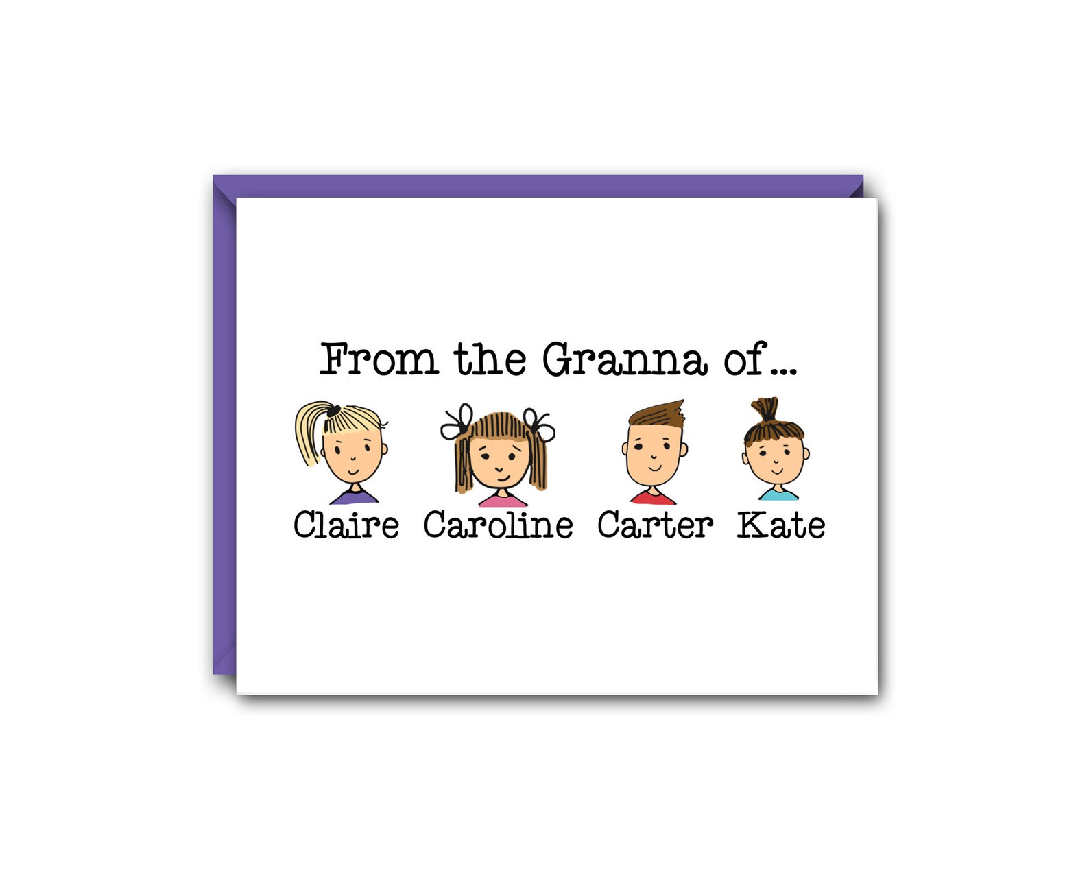 From the Mom Of... Note Cards Set Personalized Cards for Mom - Etsy