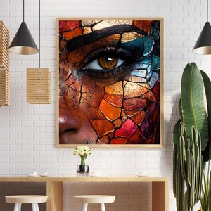 Abstract Eye Canvas Print: Modern Home Decor Art