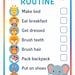 Printable Kids Morning Routine Chart – Colourful Animal Design | Daily ...