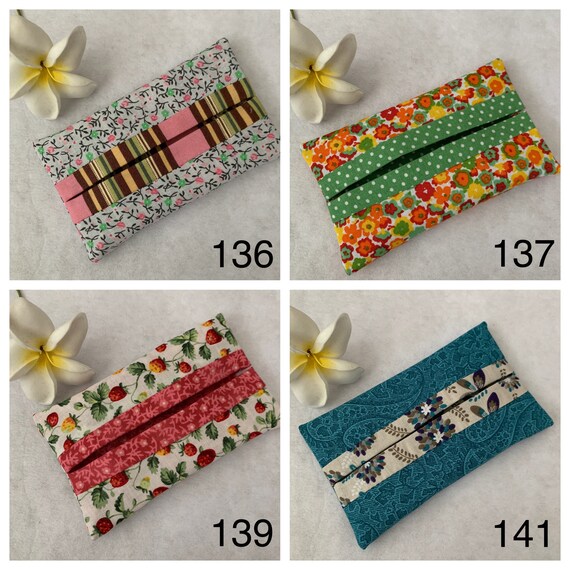 Fabric Tissue Holder Pocket Tissue Holder Choose Your Fabric