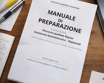 Manuale RIPAM Assistenti Amministrativi Diplomati | Preparazione Completa | Teoria, Schemi, Quiz e Simulazioni