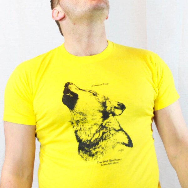 Wolf vintage TShirt Polo Nord Alaska