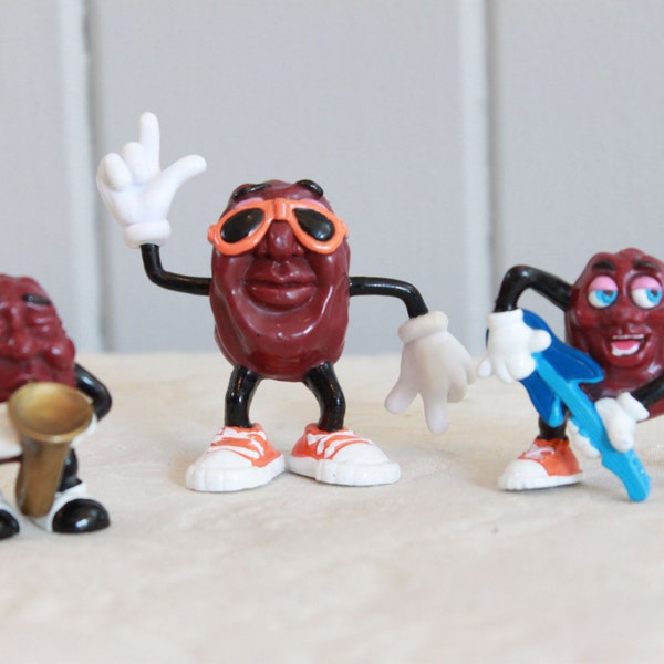 Vintage 80s California Raisin Figures