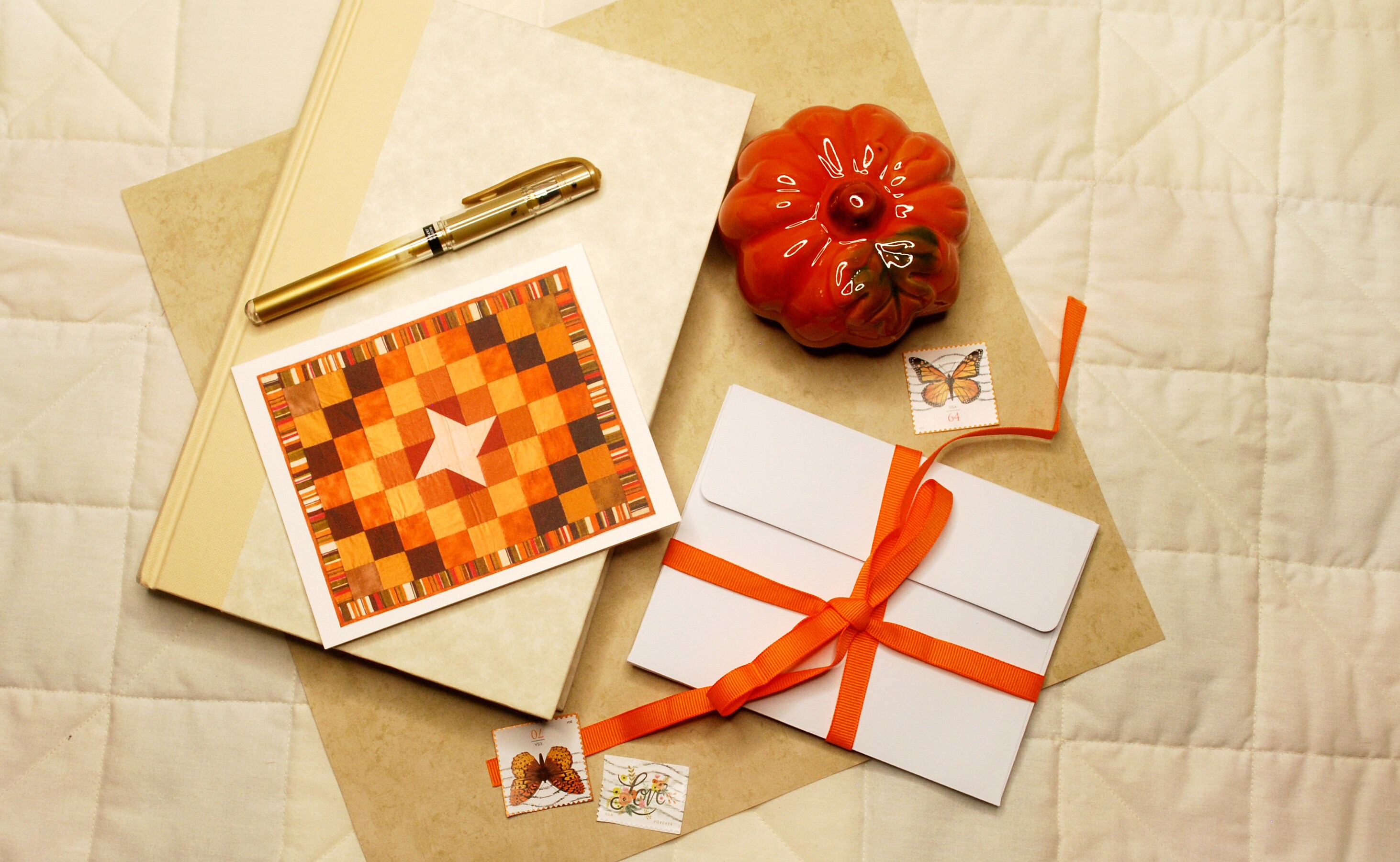 The Bright Quilt Note Card Collection Set of 6 Quilt Note Etsy