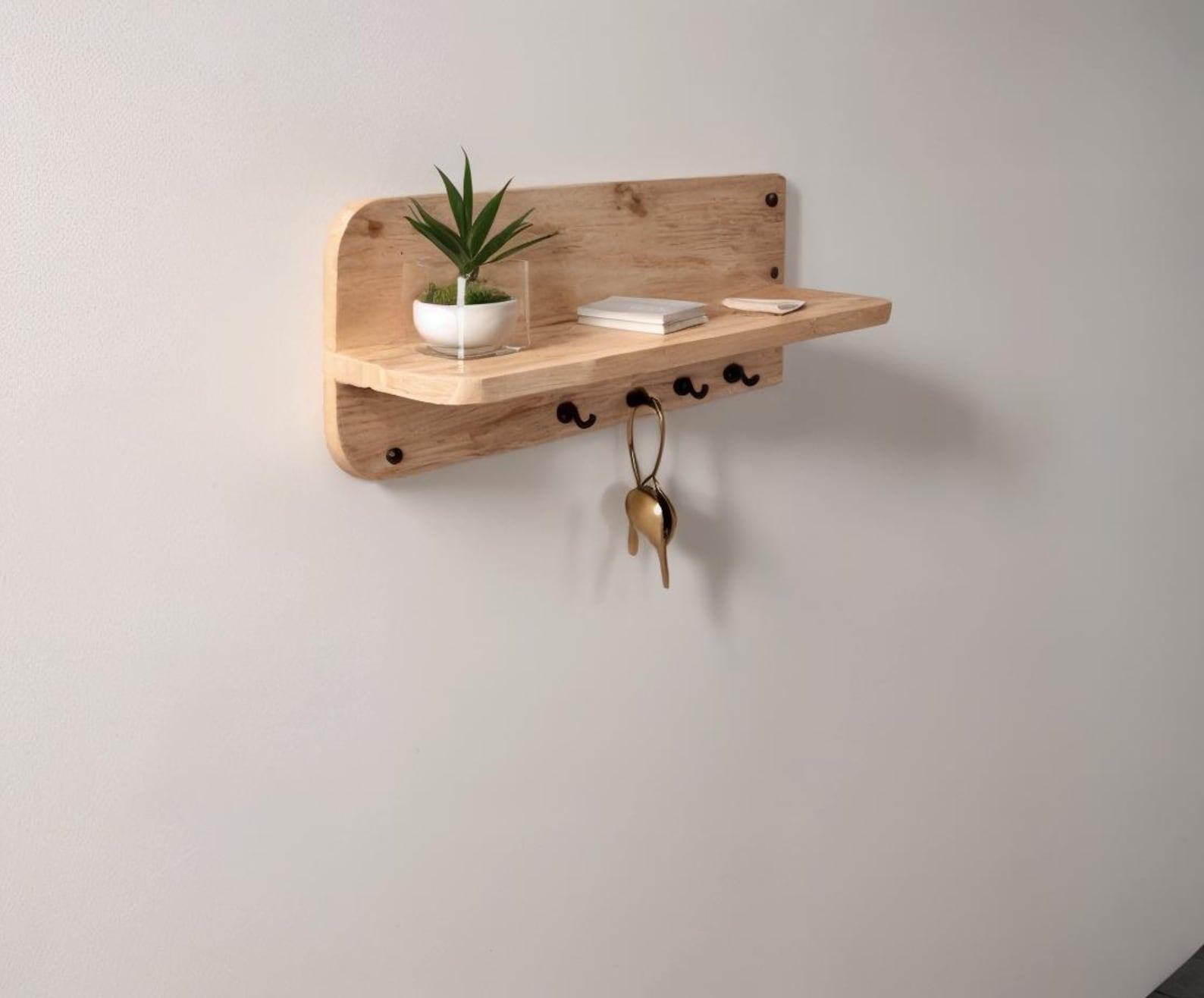 Shelf Keys Hook Plan, Key Organizer, Wall Shelves, Woodworking Plans ...