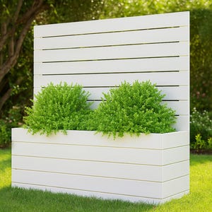 DIY patio wooden planter build plans | plant stand with privacy screen | Patio outdoor furniture plans, Patio garden plans|Woodworking Plans