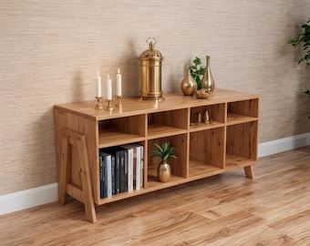 Bookshelf Console Plans, Bookcase Plan, Woodworking Plans (PDF Download)