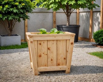 Planos de jardineras, jardineras de jardín, planos de carpintería, instrucciones paso a paso (descarga en PDF)