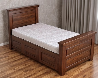Modern Farmhouse Twin Bed | DIY | Low Profile Bed Frame, Minimalist Bed Frame, DIY Woodworking