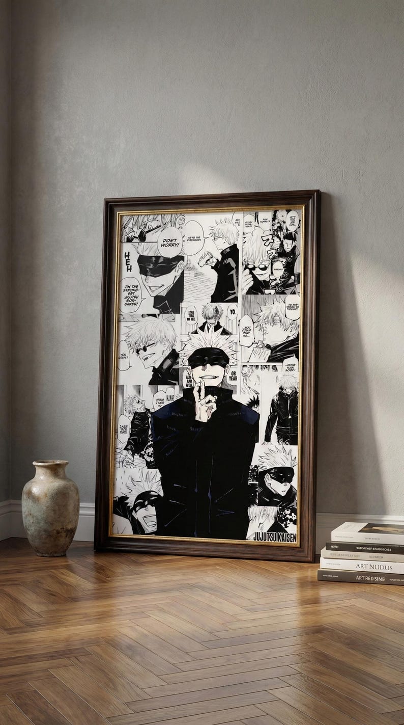Manga Poster – Anime-inspired Black & White Wall Art – Curated Manga