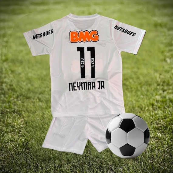 Customizable Santos FC Youth Kit: Neymar Jr Jersey, 2011/12