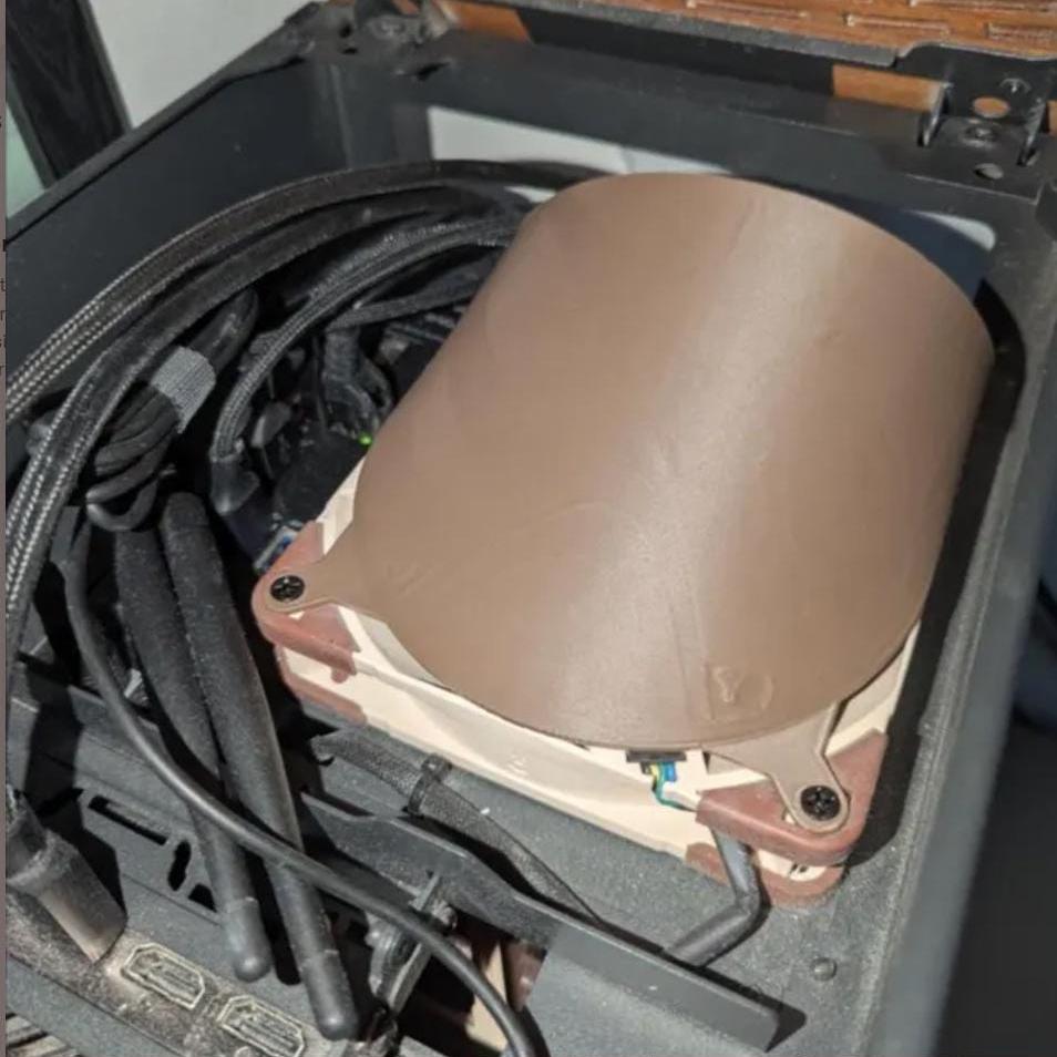 120mm to Right Angle Computer Fan Duct Case Fan Shroud Mod for Cooling ...