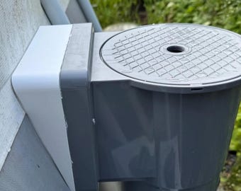 Adattatore a cuneo per skimmer Hayward SP109, correzione dell'angolo, montaggio resistente alle perdite, fissaggio per piscina con struttura in acciaio Intex Bestway Summer Waves, montaggio personalizzato