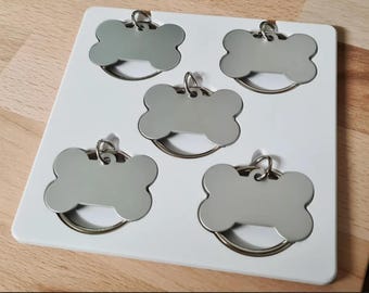 xTool F1 Bone Dog Tag Keyring Jig, Aluminum Pet Tag Jig, xTool Fiber Laser Jig