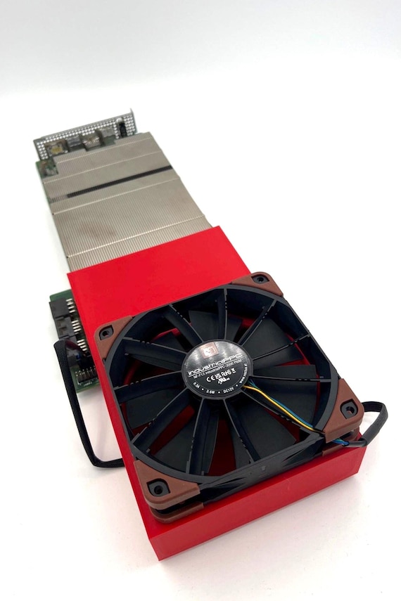 BC250 120mm Fan Shroud Duct Cooling Asrock BC-250 Black White Red