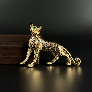 Leopard Brooch Vintage - Etsy