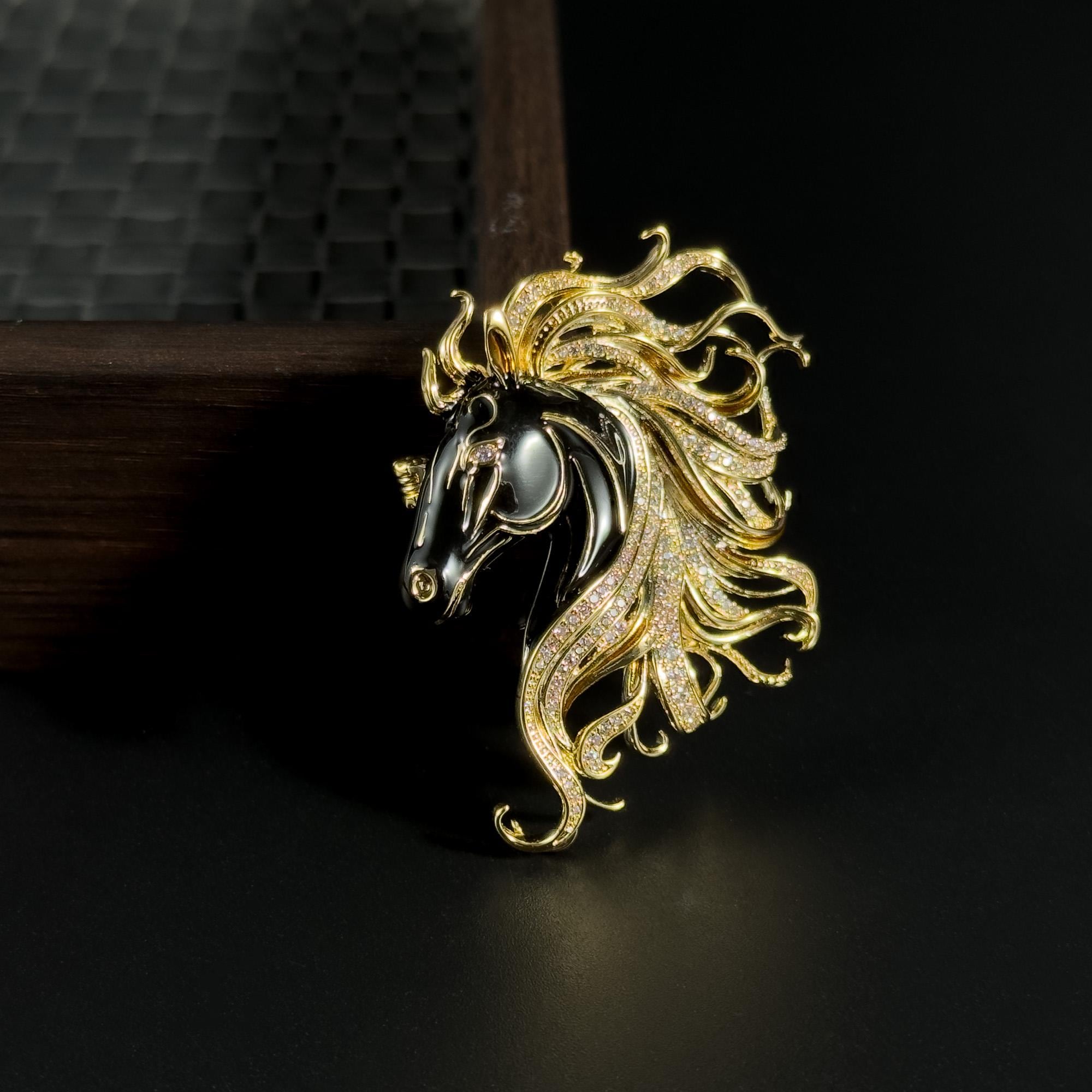 Horse Brooch - Etsy