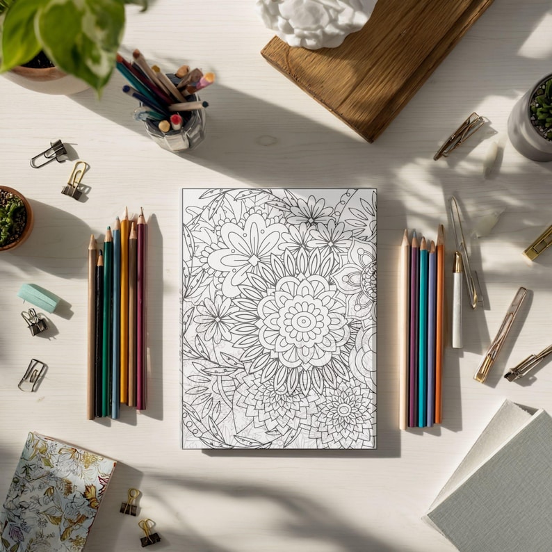 Ultimate Printable Bundle: 550 Bloom and Botanical Coloring Pages for ...