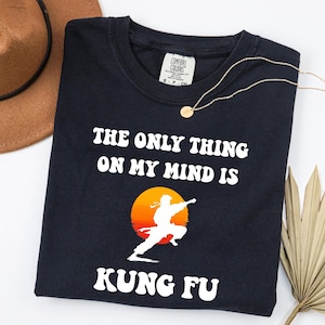 Het enige shirt kungfu-vechten, Martial Arts-T-shirt, karatekleding, cadeau vechter, taekwondotop, T-shirt vechtsporten, T-shirt uniseks
