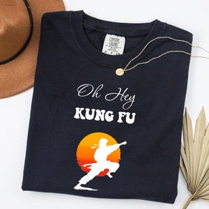 Oh Hey kungfu-vechtenshirt, Martial Arts-T-shirt, karatekleding, cadeau vechter, Wushu-kleding, Shaolin top karateshirt cadeau voor haar