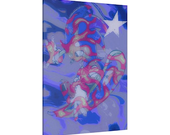 Sonic the Hedgehog Canvas Art: Colorful Gamer Home Decor