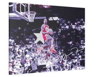 Michael Jordan: decorazione murale con il pallone da basket Jumpman