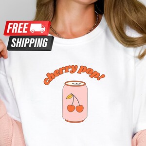 Cherry tshirt Comfort Colors womens shirt Funny Womens Shirt mom gift for mom Cherry pop cherry shirt fruit shirt graphic tee