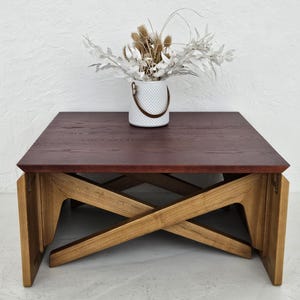 Solid Wood Transformer Table: Adjustable Height Coffee to Dining Table