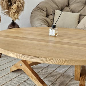 Round Oak Transformer Table: Handmade Solid Wood Coffee to Dining Table ...