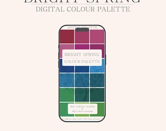 Digital colour palette - Bright spring