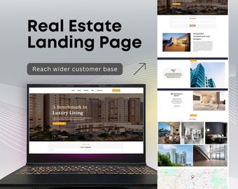 Real Estate Landing Page Template: HTML & CSS Lead Capture Website (Instant Download)