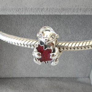 Kanadische Beaver & Ahornblatt Anhänger für Pandora Armband, handgemachter Schmuck, Modeschmuck Geschenk für sie 925er Silberschmuck Europäische Perle
