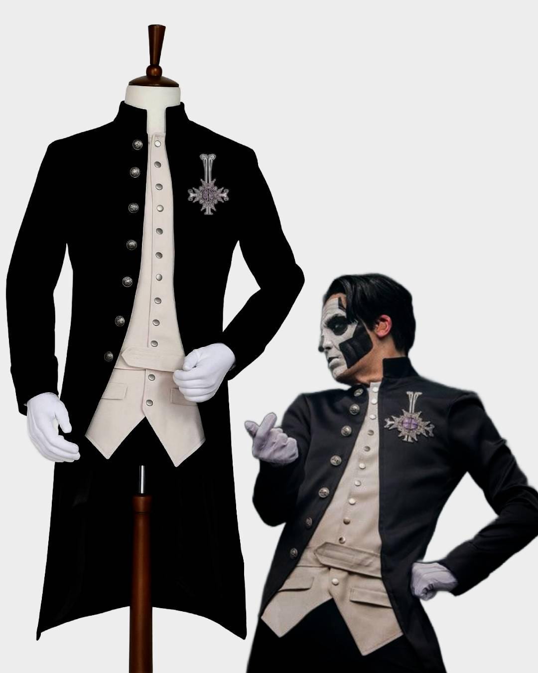 Papa Emeritus III Gothic Tailcoat: Handmade Cosplay Costume Jacket - Etsy