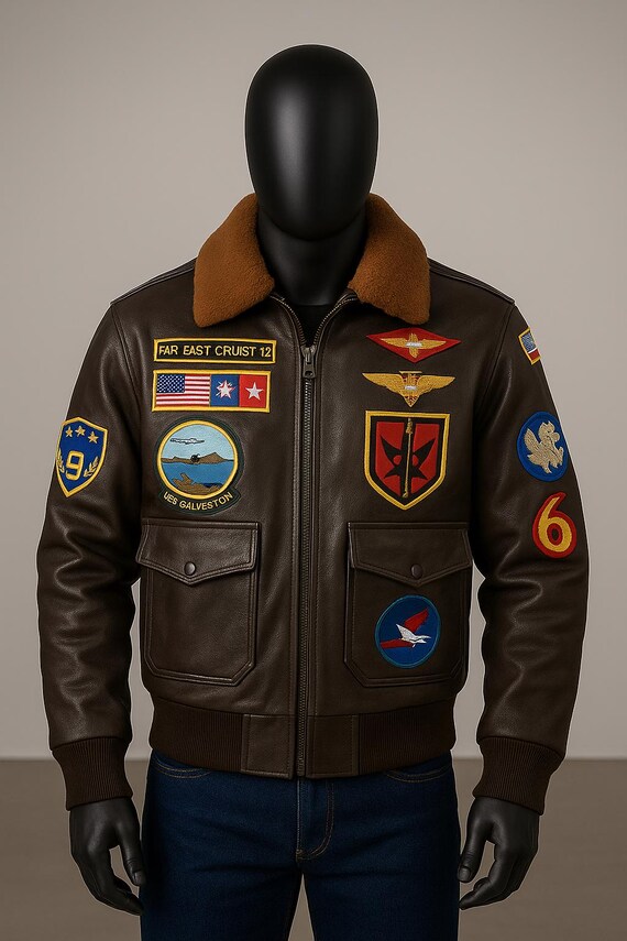 Flight Jacket Patches Nylon Outdoor Men Bomber Jacket With Patches
