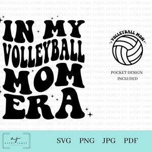In My Volleyball Mom Era, Sport Era, Sports Mom Era SVG, Volleyball Mom