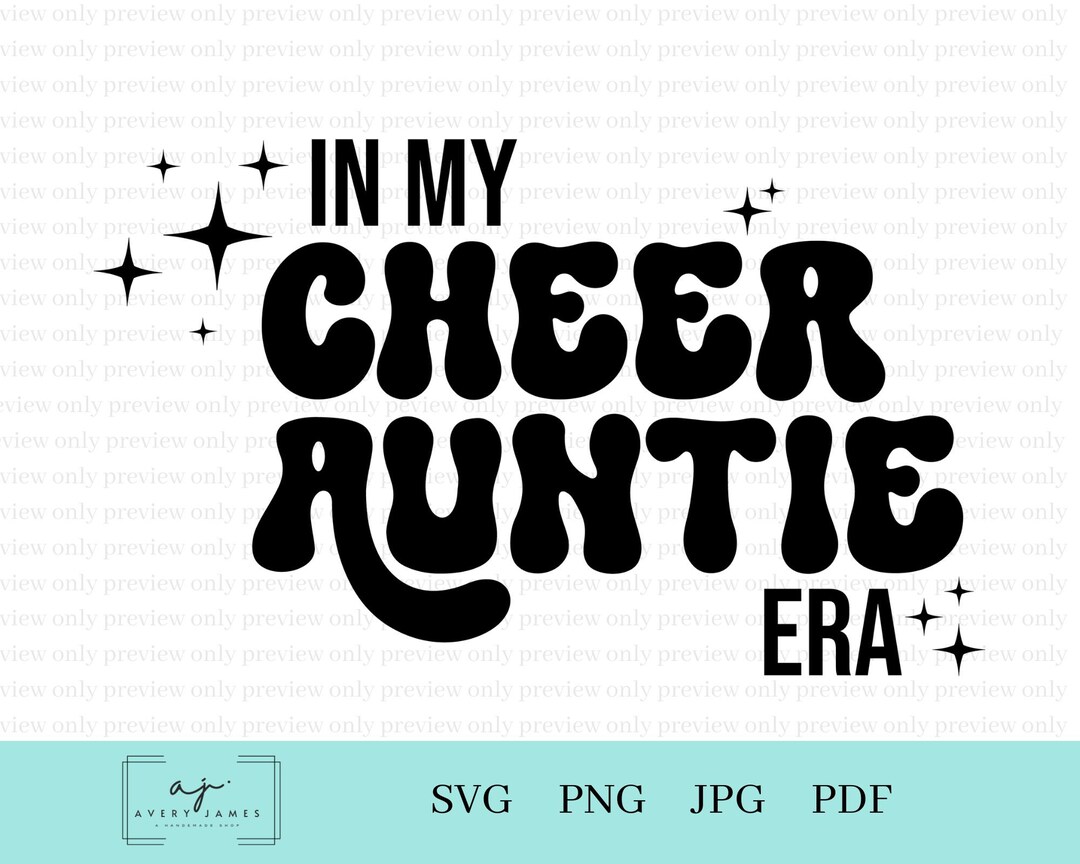Cheer Auntie Svg, Cheer Aunt Svg Png, Era Svg, Cheer Aunt Shirt, Cheer