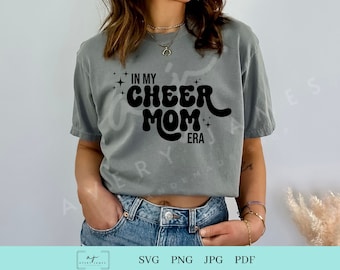 Cheer Mom Era SVG PNG, Cheerleading Design (Digital Download)