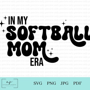 In My Softball Mom Era, Softball Mom svg, Softball Mom Era svg, Softball Mama svg, Softball Season svg, Softball svg