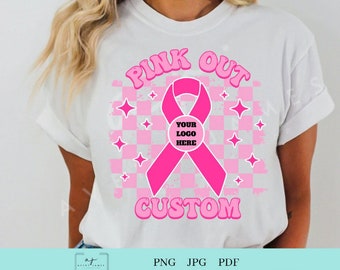 Aangepast Pink Out Breast Cancer Awareness-ontwerp (PNG, JPG, PDF)