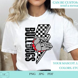 Bulldogs School Spirit, Bulldogs Mascot, Bulldogs Spirit Wear, Bulldogs png, School Mascot, Football, Sublimation, DTF, PNG, JPEG